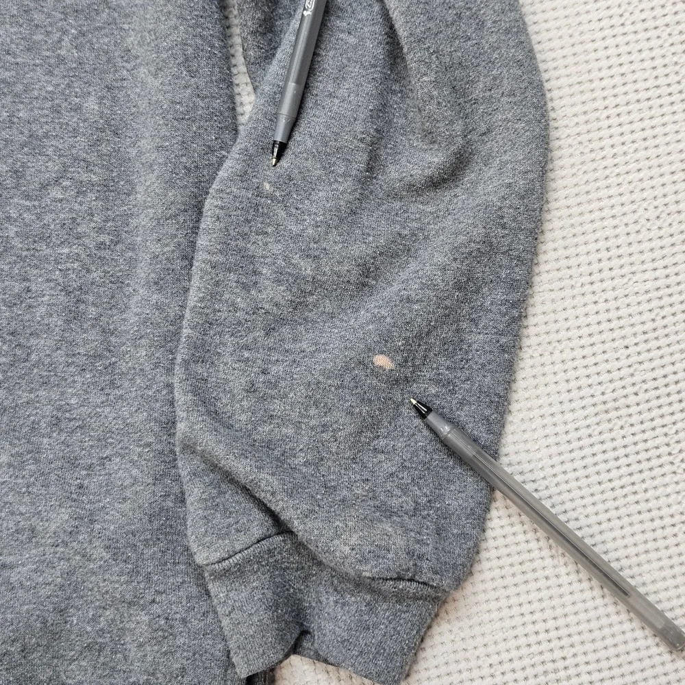 Disney Mickey Mouse Charcoal Gray Chenille Patch High-Low Sweatshirt XXL MYSJMX9